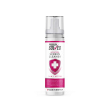 Problem Solved Screen Cleaner Anti Bacterial Spray for Monitors TVs Tablets Laptops Smartphones, 100ml