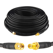 Boobrie Upgraded 30M SMA WiFi Antenna Extension Cable RG58 SMA Male to SMA Female Cable 50ohms SMA Extension Cable Low Loss 4G Antenna Wifi Router Ex