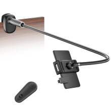 VOLTIFYMAX Tablet Holder with Kindle Page Turner for Reading in Bed, Adjustable Gooseneck Tablet Stand Arm Clicker for Kindle Accessories, Tablets, i