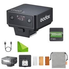 Godox iT20 O Mini Flash for Olympus/Panasonic, TTL Auto Lighting, 1.5s Quick Recycle, 700 Shots Capacity, with Magnetic Color Filters, Compatible wit