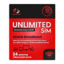 Vodafone 5G Unlimited Data SIM Preloaded for 24 months - Perfect for unlocked Phones, Routers, Tablets, and Wifi Dongles - Activate anytime when you