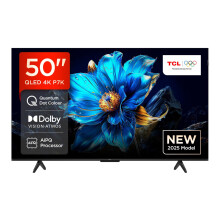 TCL 50P7K-UK 50" QLED 4K Ultra HD HDR Google TV (Google Assistant, Freeview Play, Dolby Atmos, Dolby Vision, HDR10+, Motion Clarity,2025 New Model)