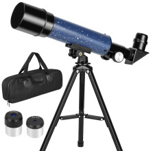 Telescope 50mm Aperture 360mm Focus Length for Astronomy Beginners, Refractor Travel Telescope with Tabletop Tripod Packaged in a Carrying Bag