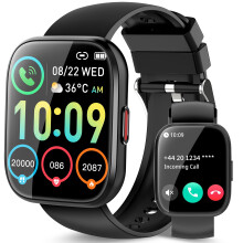 Smart Watch for Men Women with Answer/Make Call, Smartwatch Fitness 1.85" Screen, Fitness Tracker 112 Modes Heart Rate/Sleep/Steps Monitor, IP68 Wate