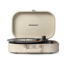 Crosley Discovery Portable Turntable - Bluetooth Record Player, 3-Speed Suitcase Vinyl Player, Home Turntables for Vinyl Records, Built in Stereo Spe - Refurbished