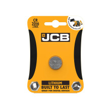 S5345 JCB CR2016 Lithium Coin Cell Battery - Pack of 1