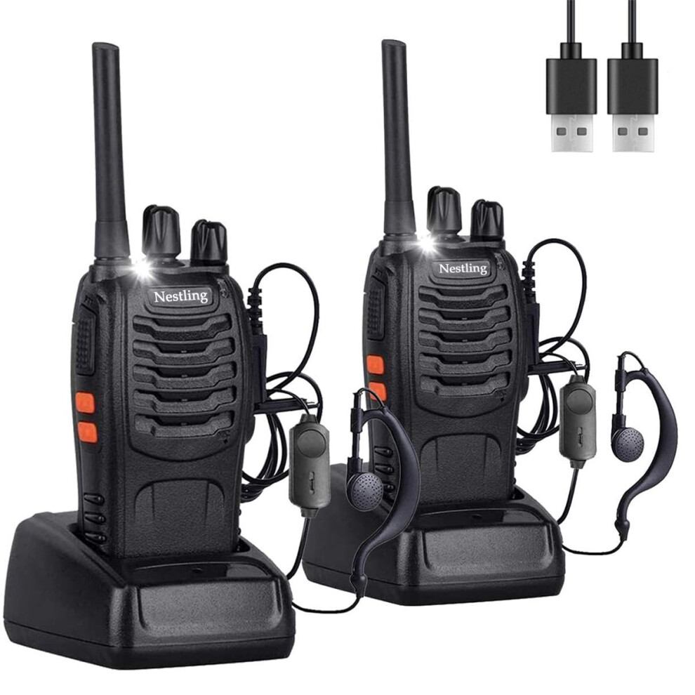 Photos - Radio / Clock Walkie Talkies License-free Professional Rechargeable Two Way Radio 16 Channels Portable Adult Walkie Talkie With LED Light
