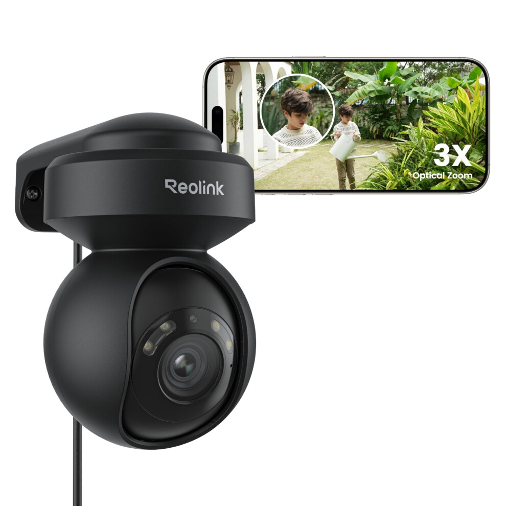 Reolink 5Mp Ptz Camera E1 Outdoor, 2.4/5Ghz Wifi Cctv Security Camera With 3X Optical Zoom, Human/Vehicle Tracking, Color Night Vision, 2-Way Audio, 48078641