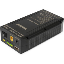 TalentCell PB240A1 Rechargeable 22400mAh 82.88Wh Lithium ion Battery Pack with 3 Port Output (DC 24/12V and 5V USB) for LED Light Strip, CCTV Camera,