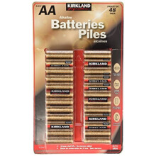 Kirkland Signature AA 1.5V Alkaline Batteries, 48 Pack by Kirkland Signature