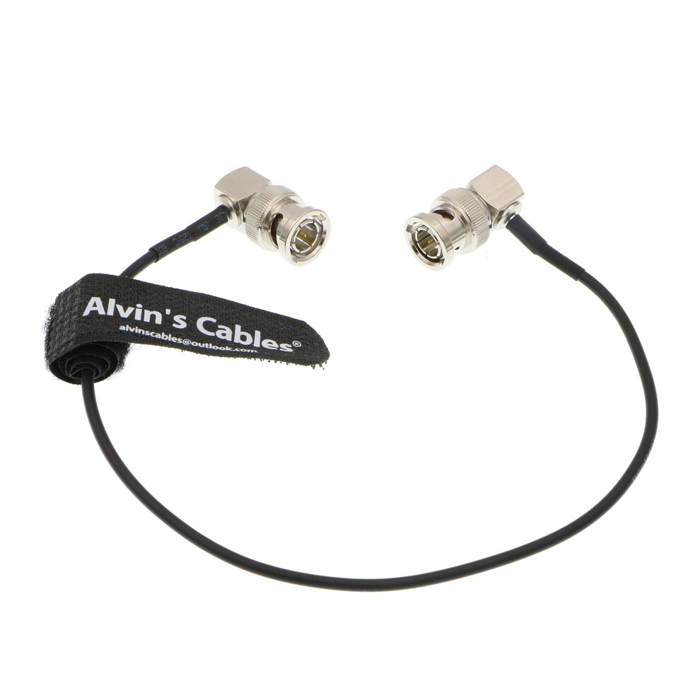 Alvin's Cables Blackmagic Rg179 Coax Bnc Male To Male Hd Sdi Cable For Bmcc Video Camera Flexible Right Angle To Right 30Cm 64182483