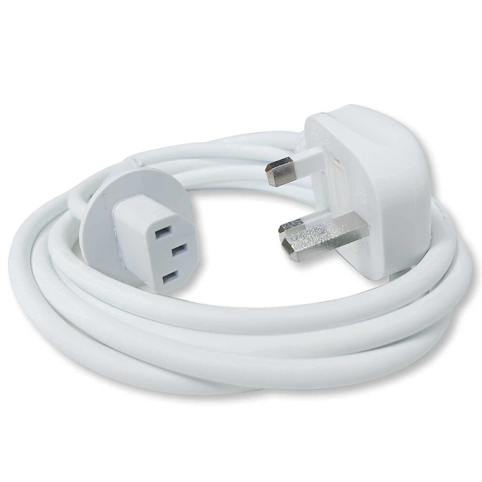 Rhinenet Power Cable Uk Plug Cord Compatible For Apple Imac 17" 20" 21.5" 24" 27" G5 A1224 A1225 A1311 A1312 A1418 A1419 Replacement Part Genuine 6Ft 84045157