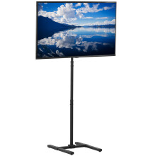 VIVO Extra Tall TV Floor Stand for 13 to 50 inch Screens up to 20kg, LCD LED OLED 4K Smart Flat, Curved Monitor Panels, Max VESA 200x200, Tall Pole f