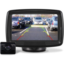 AUTO-VOX Wireless Reversing Camera Kit, Easy Installation, Clear Night Vision Car Rear View Camera, Digital Signal Reverse Camera for Car, Van, Truck