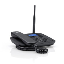 Motorola FW410 4G Fixed Wireless Desktop Telephone with hotspot, GSM quad band, no landline required, 2.2" backlit display, unlocked, antenna, batter