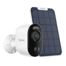 Reolink 2K Security Camera Outdoor Wireless Argus 3E + Solar Panel, 3MP Outdoor Camera with Rechargeable Battery, 2.4 GHz WiFi, Person/Vehicle/Animal