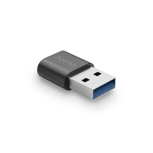 Hama Hama USB-A to C Adapter, SuperSpeed Plus 10Gbps, 2-Port, Black 1