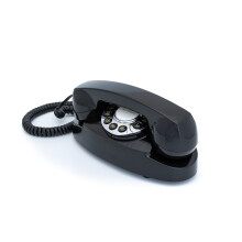 GPO Audrey 1950 Style Traditional Push Button Landline Telephone, Analogue Telephone with Rubber Feet, Tone Dialing, Ringer On/Off for Home, Hotels-