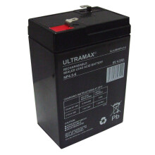 ULTRA MAXLNP4.-6 6V 4AH (4AH) Rechargeable Battery Peg Feber Peg Perego Injusa