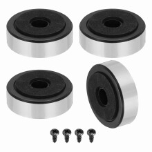 sourcing map 4 Pcs Speaker Isolation Feet,47mmx15mm Plastic Foam Shock Absorption Base Pad Anti Vibration Amplifier Stand Feet Mat for Audio CD HiFi