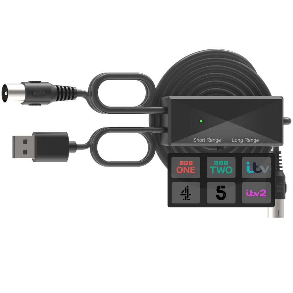 Tv Ariel Boosters Â Digital Tv Signal Booster With Usb Power 1M And Tv Cable 0.3M Â Adjustable Range Control Switch For Short And Long Distance 59410959