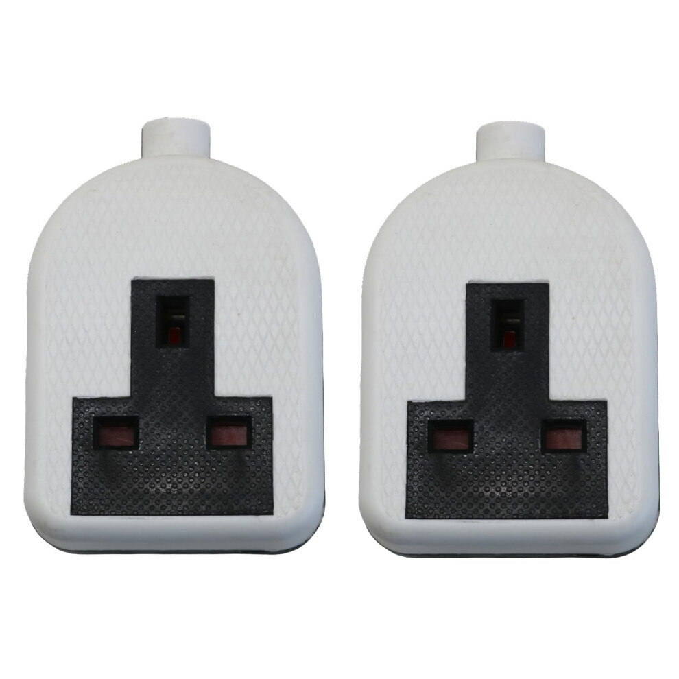 Photos - Electrical Wire & Cable fiXte Single Gang High Impact Rubberised Plastic Electrical Plug Socket Extension 13A 240V Conforms BS1363 (2)