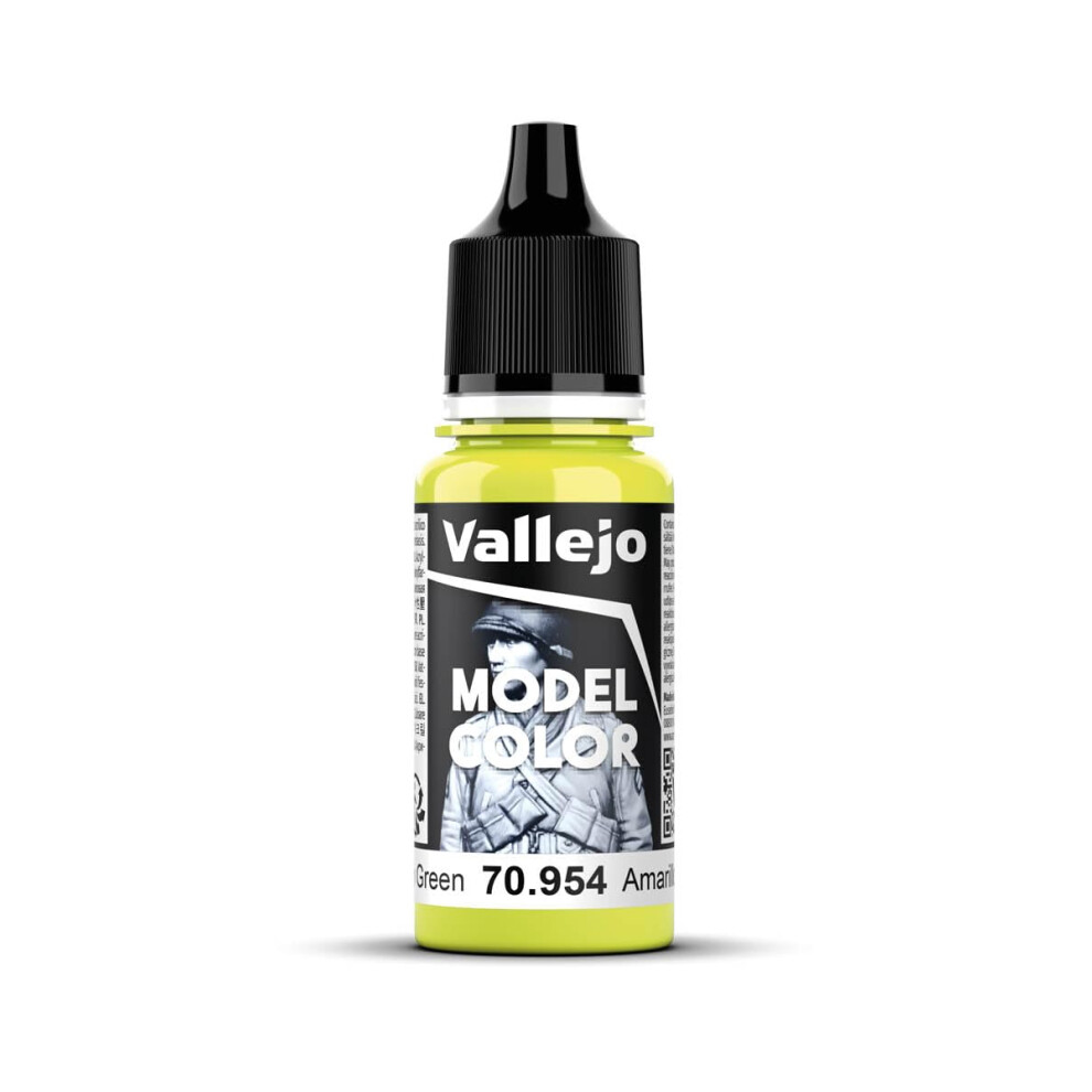 Vallejo Yellow Model Color 17Ml Arylic Paint - Green Fs 30160