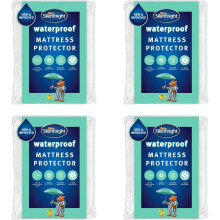 Silentnight Waterproof Mattress Protector - Double Mattress Protector with Deep 30cm Fitted Skirt and Soft Touch Quiet Rustle Free Cover - Machine Wa