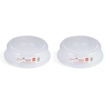 Good2Heat Microwave Plate Cover 27cm - BPA Free & Dishwasher Safe Microwave Cover For Food 27 x 27 x 6.5cm (Pack of 2)
