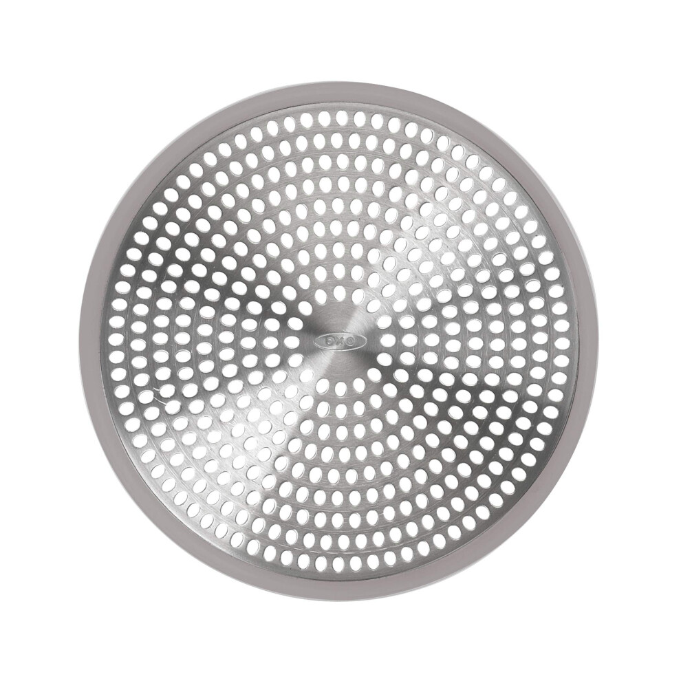 OXO 1288100 Good Grips Shower Stall Drain Protector, White/Black, A-image-OPC-PMGTCCT-NEW