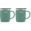 Thermos Thermo Cafe Desk Mug, Plastic, Duck Egg, 1 Count (Pack of 2) 1