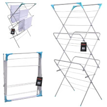 H-LINE 3 Tier Clothes Airer Laundry Drying Horse Rack Concertina Tower Indoor Outdoor