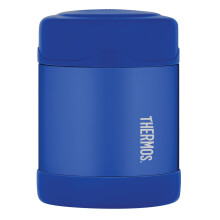 Thermos - Blue Kids Food Flask (290ml) - BPA Free, Stainless Steel, Spill Proof, Thermal Flask for Lunch Box, 5 Hours Hot & 7 Hours Cold