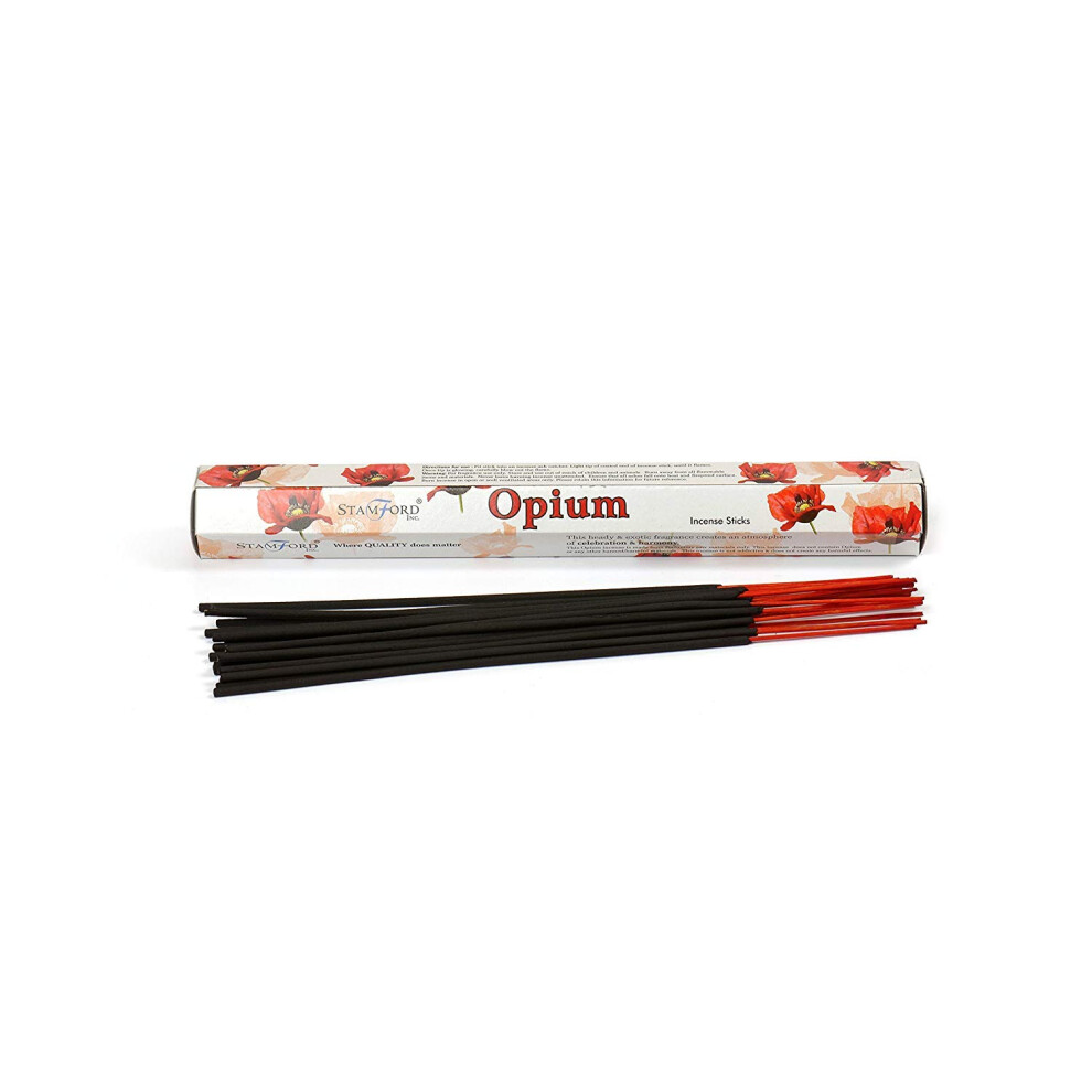STAMFORD INC. 37106 Opium Incense Sticks, 20 Sticks x 6 Packs-image-OPC-PMGTCXZ-NEW