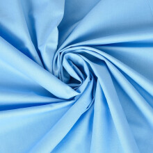 Fashion Track Light Blue Fabric Cotton by The Metre UK - 58 Inches / 147.5 cm Wide - 100% Cotton Fabric Plain - 60 Square - Available in 20 Colours a