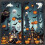 JOFONY 3D Halloween Window Clings - Reusable Party Decoration Window Decals 1