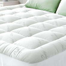Niagara Bamboo Mattress Topper Kingsize Bed - 2.5 cm Thick Breathable Pillow Top Mattress Pad for Back Pain Relief - Pocket Topper Fits 20-50 cm Matt