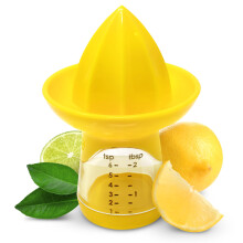 Joie FreshPress Citrus Juicer, Manual Lemon and Lime Squeezer, Yellow, 1 count