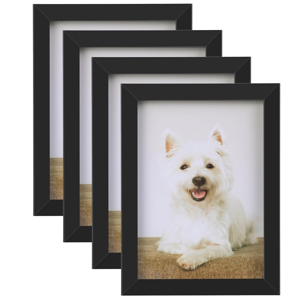 4 Pack Picture Frame, 7X5 Photo Frames Tabletop And Wall Mounting Picture Frames Small Frame With Plexiglass Window For Portrait Photo 80443209