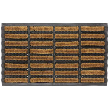 LSC Tuff Scrape Extra Large Door Mat Heavy Duty Outdoor Doormats Removes Grass, Mud and Dirt 100% Natural Coir Bristle with Rubber Backing Machine Wa