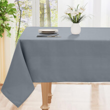 smiry Table Cloth Wipe Clean Rectangular 140x240 cm, Wipeable Water Resistant Polyester Tablecloth, Washable Fabric 8 to 10 Seater Dining Table Cover