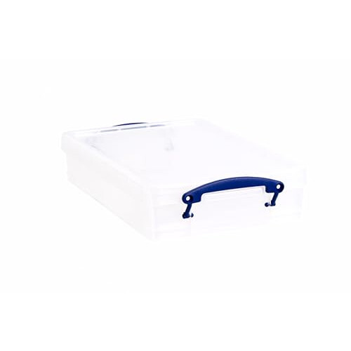 Really Useful Really Useful Box Plastic Storage 4 Litre Clear (Pack Of 4) 1