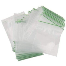 100 Grip Seal Bags 60mm x 40mm | Reusable Strong Zip Lock | Small Clear Resealable Plastic Bags | Polythene Packaging for Food Storage, Jewellery - b