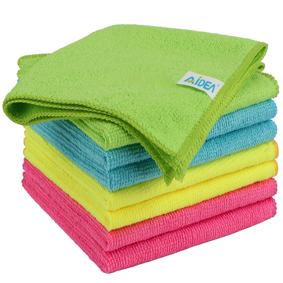 Aidea Microfibre Cleaning Cloths 8 Pack,Reusable Kitchen Cleaning Towels Dish Cloths,Lint Free Streak Free Washable Duster Cloth For House, Car, Moto 34875766