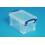 Really Useful Really Useful Box Plastic Storage 0.7 Litre Clear (Pack of 8) 3