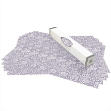 The Master Herbalist Fragrant LILAC Scented Drawer Liners in a PURPLE William Morris Design | Pack of 5 Sheets (ROLLED) | Contains Essential Oils | M