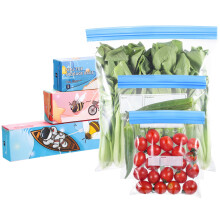 70 Pcs Freezer Bags, Reusable Zip Lock Bag Sandwich Bags, BPA Free Ziplock Bag Food for Fruits, Meat, Grains, Vegetables, Candies, Food Storage (3 Si