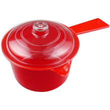 Good2Heat Microwave Saucepan and Lid 600ml Red - BPA Free & Dishwasher Safe Microwave pan 14 x 12 x 21cm