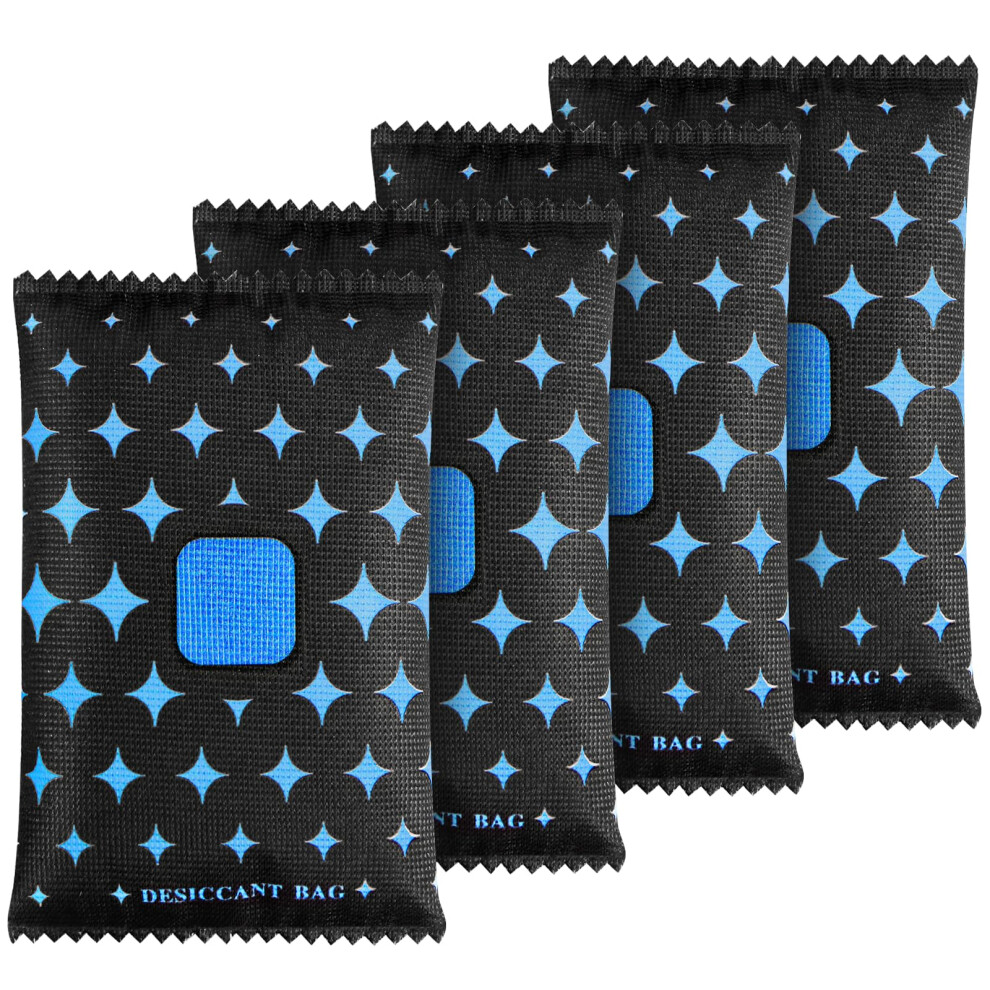 Reusable Car Dehumidifier Bags, Microwave Rechargeable Silica Gel Moisture Absorber Sachets With Color-Changing Indicator For Car Windscreens Rayneay
