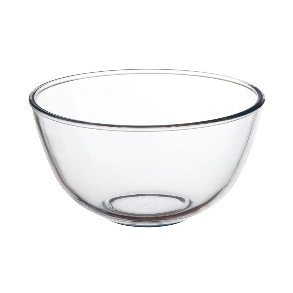 Pyrex Bowl 0.5 Litre / 500 Ml, Clear, 144(Ø)Mm - Dishwasher, Microwave, Freezer, Refrigerator & Conventional Oven Safe - Toughened Glass, Professiona